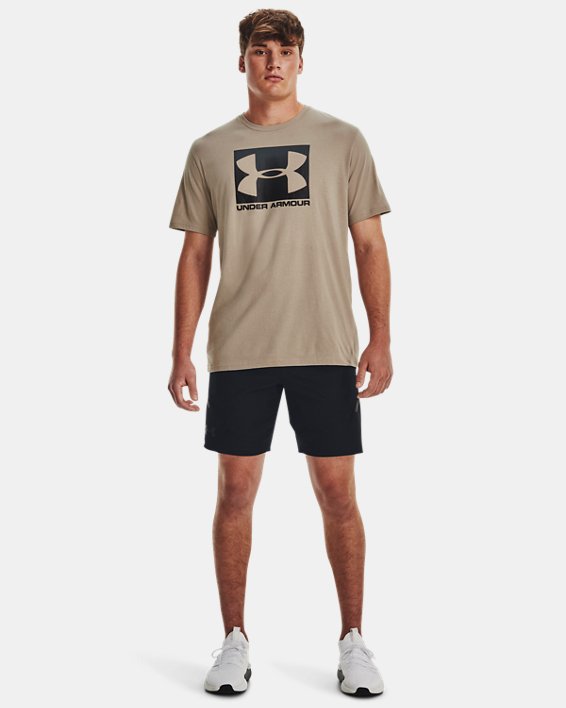 T-shirt a manica corta UA Boxed Sportstyle da uomo, Brown, pdpMainDesktop image number 1